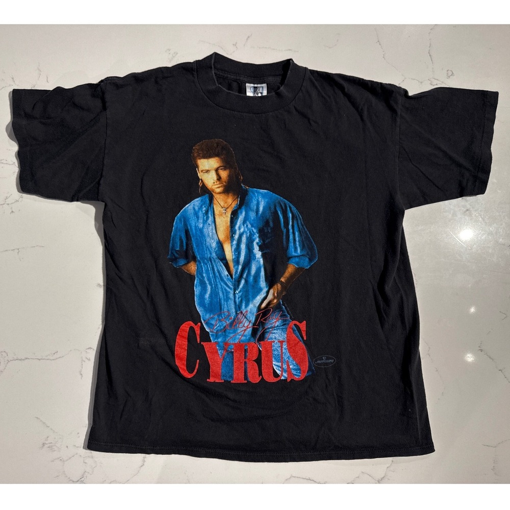 Billy Ray Cyrus 1993 I Aint Your Dog Tour T Shirt Mens Size Large Black